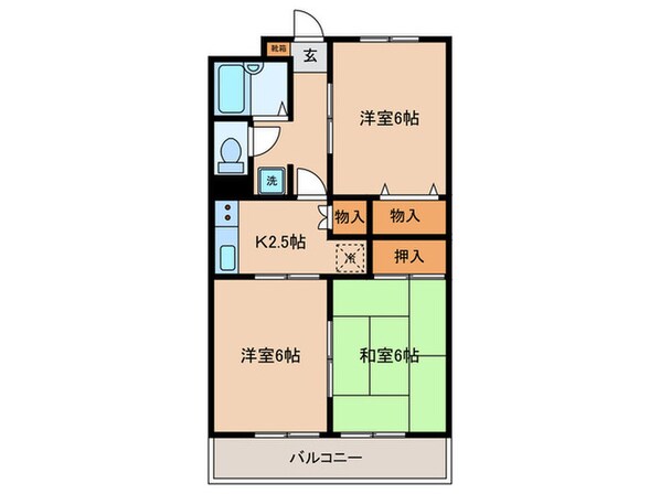 サンモール富士塚Ⅰの物件間取画像